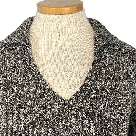 Kuna Polo Collar Sweater 100% Alpaca Johnny Collar Women Small Medium size - Picture 2 of 9